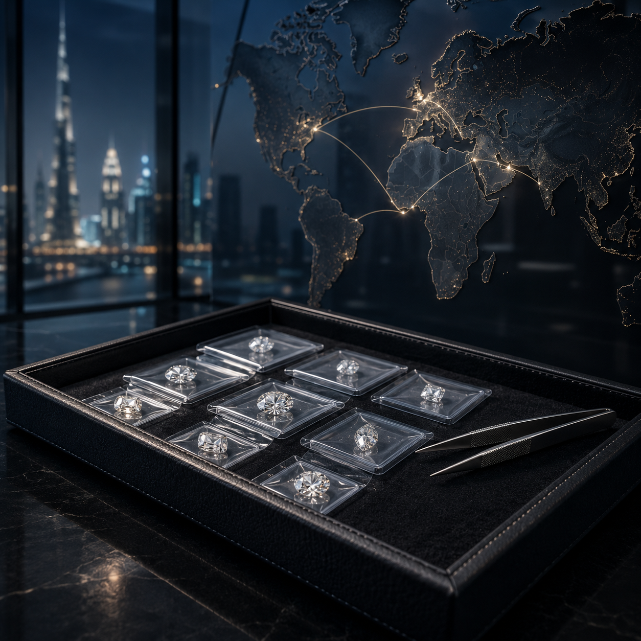 Global diamond trade desk