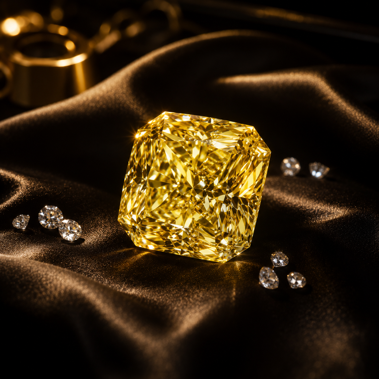 Fancy Yellow Radiant Diamond