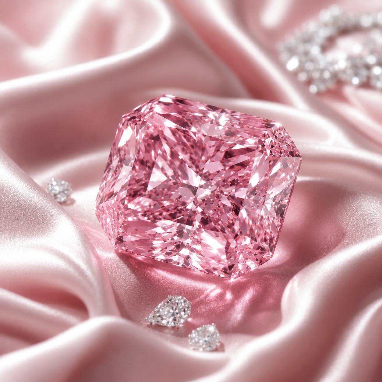 Fancy Pink Cushion Diamond