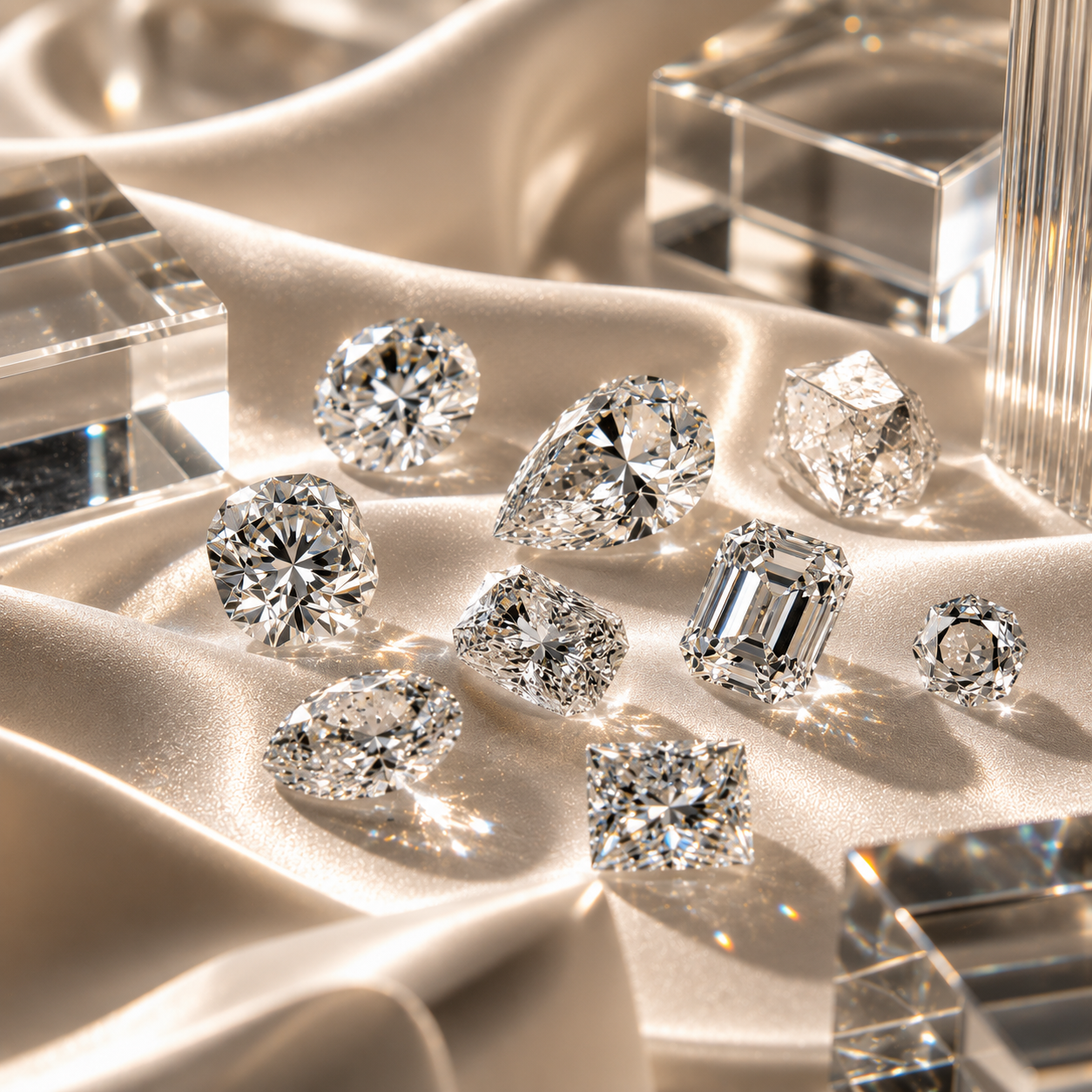 Polished Diamond Selection Tray